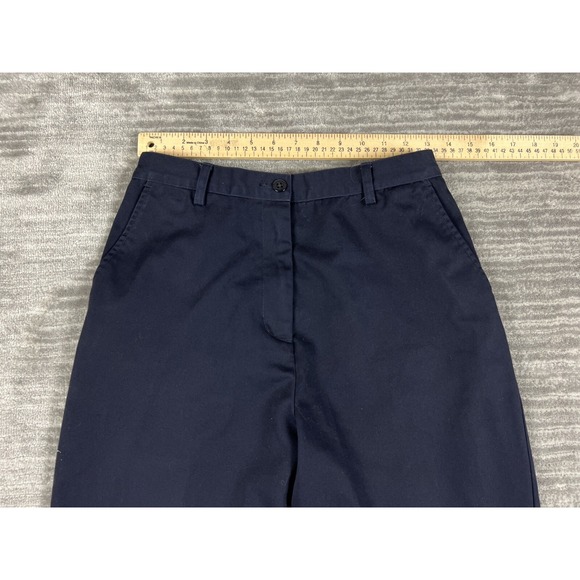 Lands End Pants Womens 6 Blue Chino Khaki Straight‎ Leg Casual - Picture 5 of 12